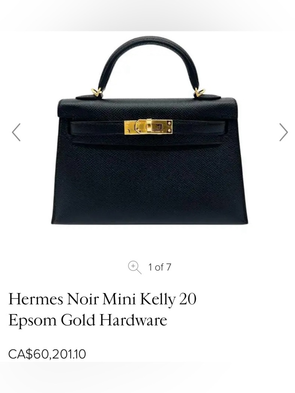 Black Mini Bag - Picture 7 of 7